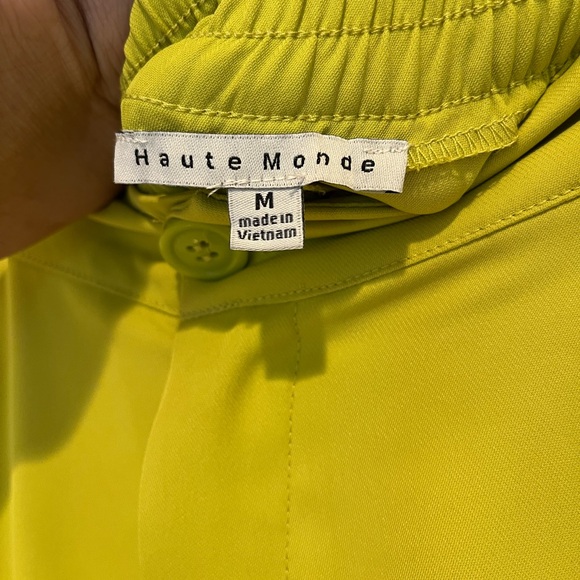 Haute Monde Women’s Green Wide Leg Pants Size Medium - Picture 7 of 8